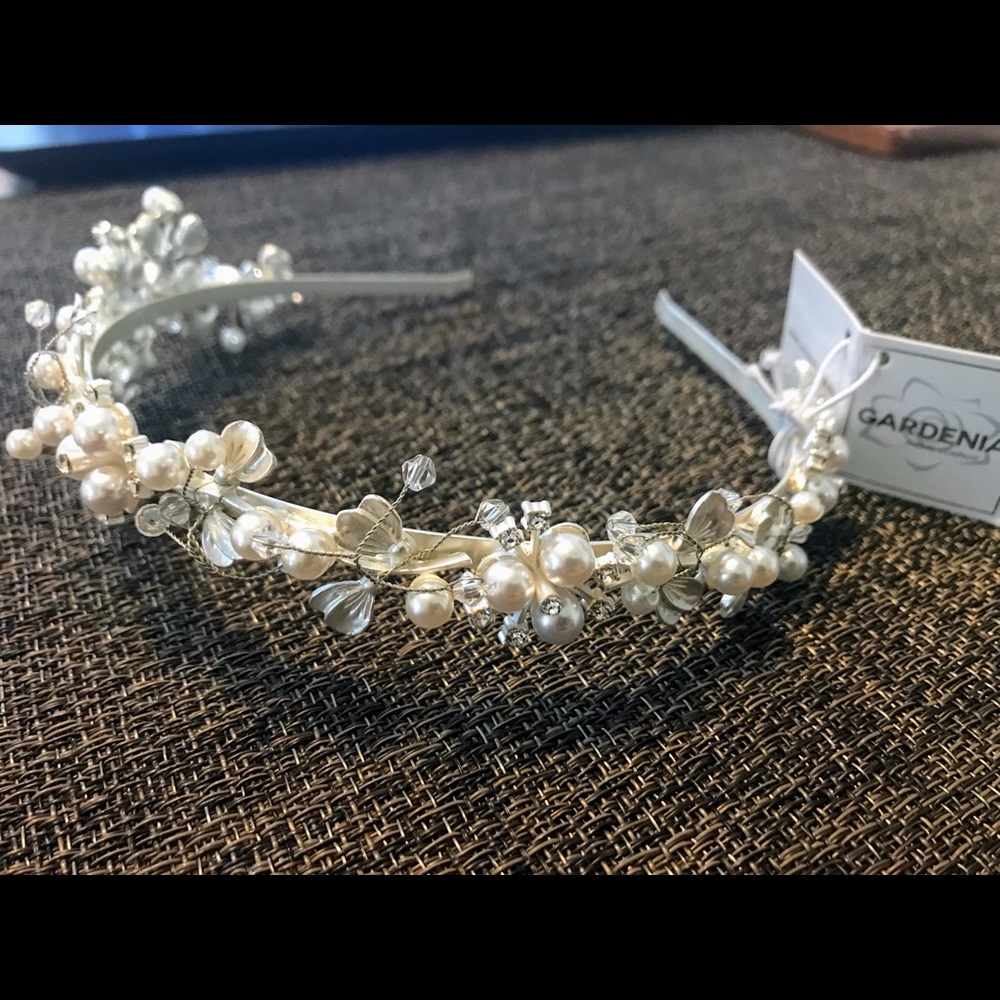 Bridal Headpiece Headband Crown Wedding w/o Veil